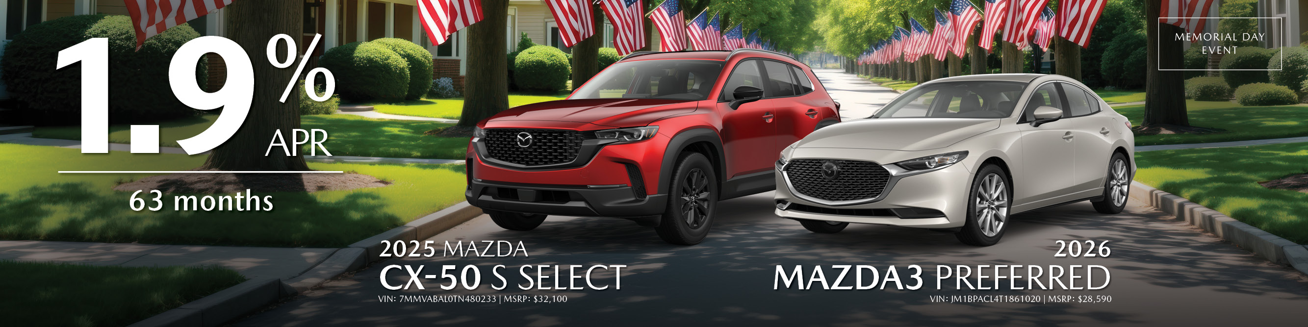 cx-50 & mazda 3 banner