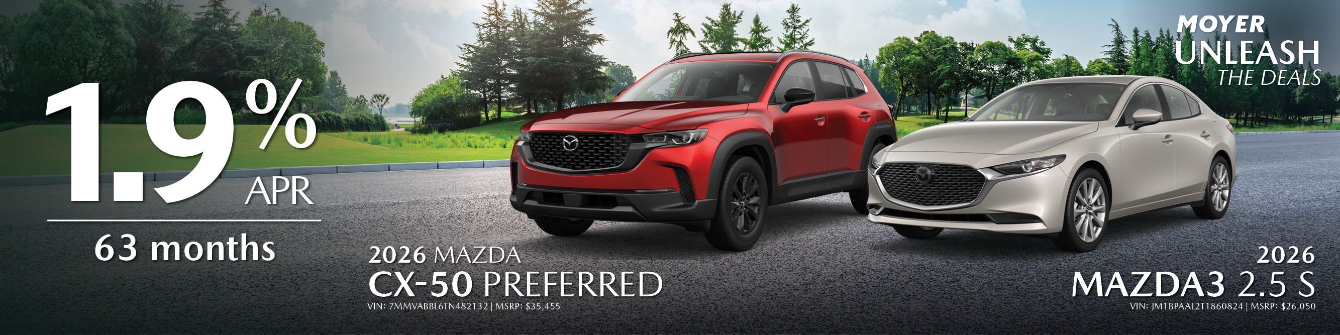 cx-50 & mazda3 banner