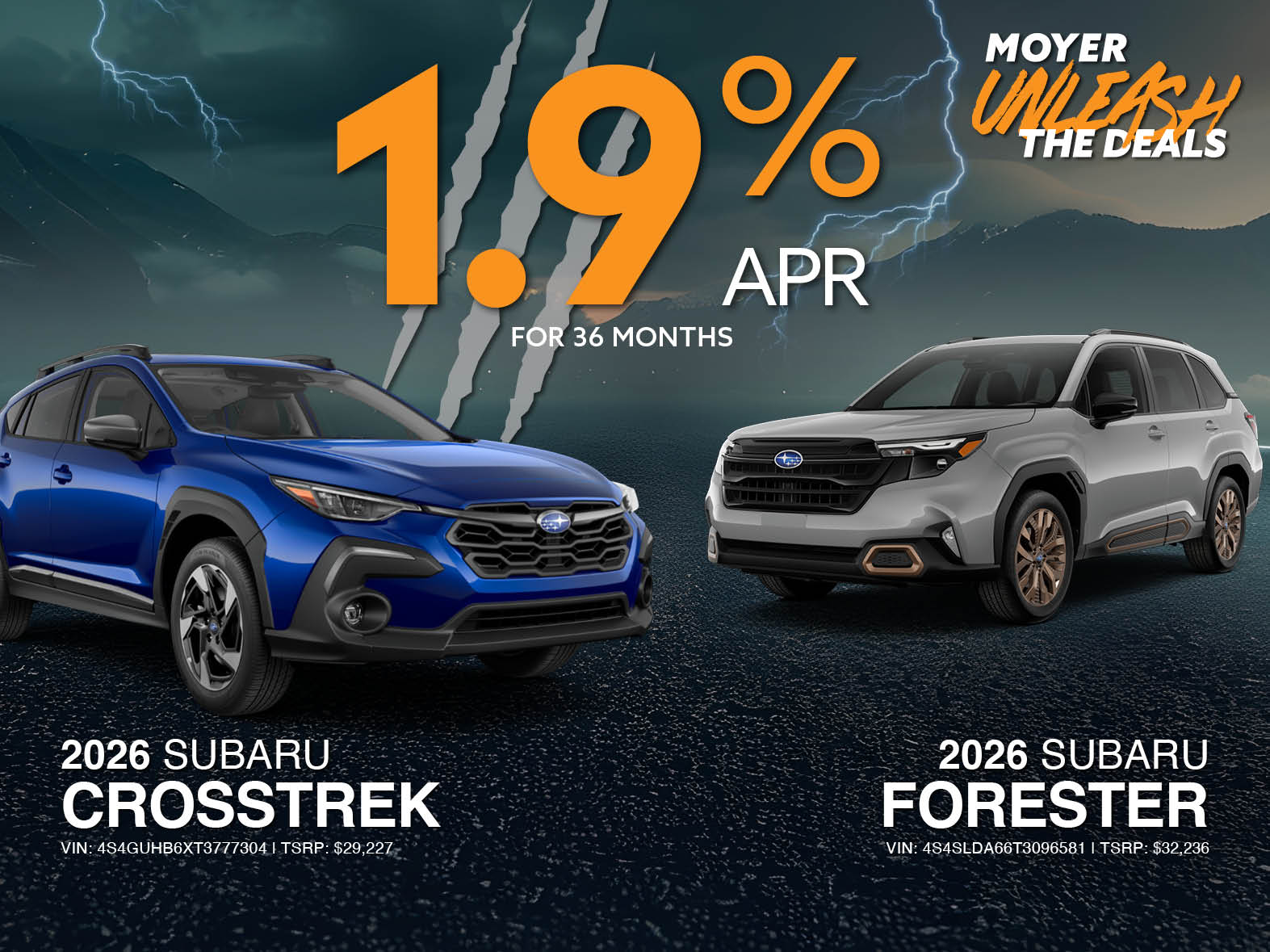 crosstrek & forester banner