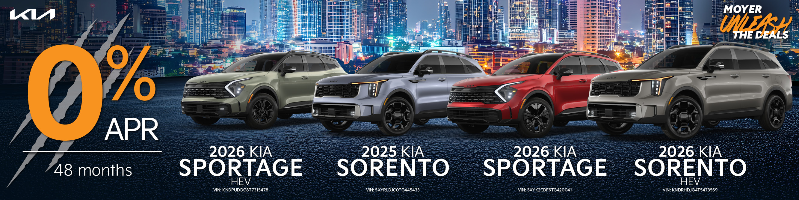 sportage & Sorento banner