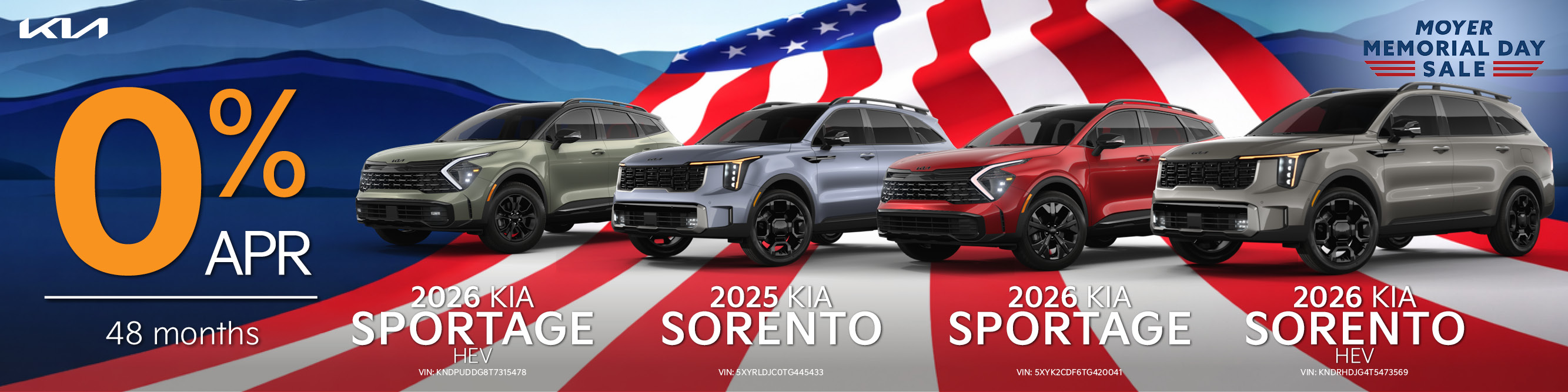 sportage & Sorento banner