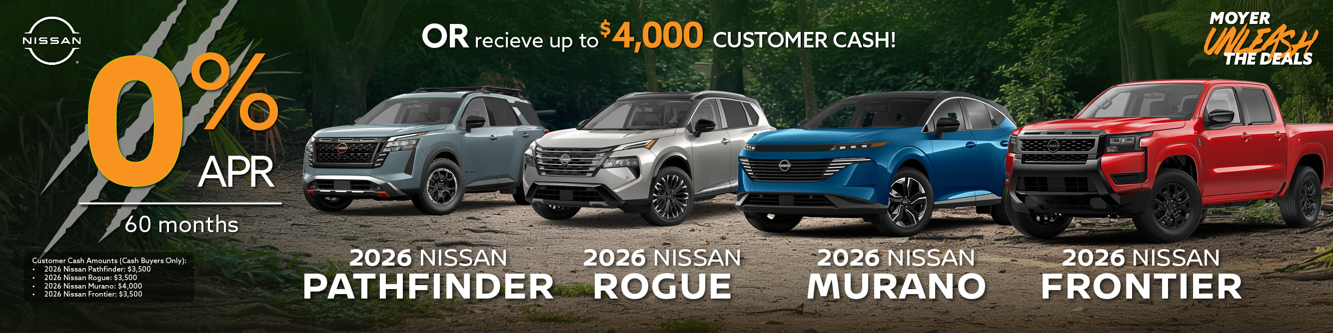 rogue, murano, pathfinder, frontier banner