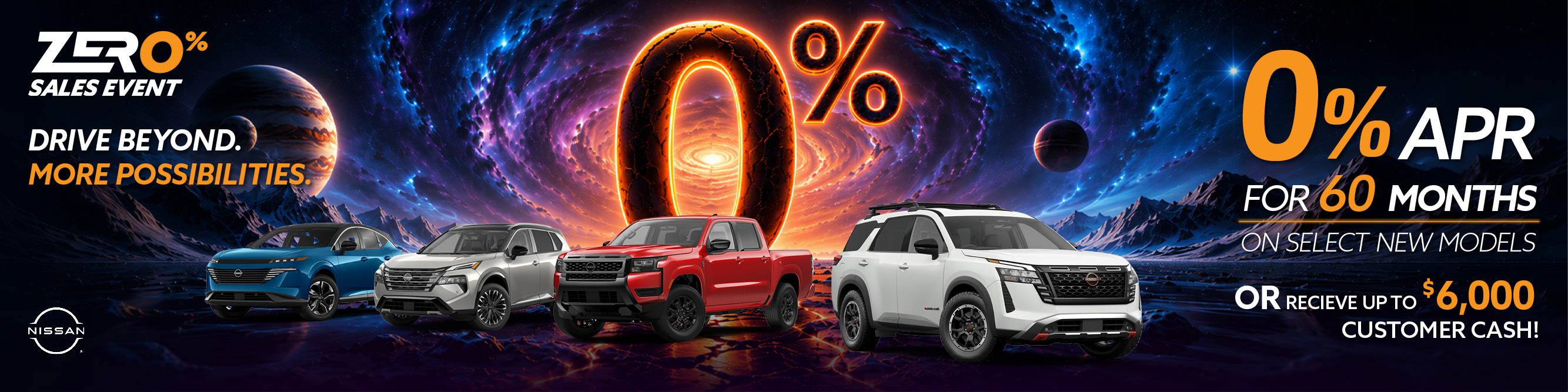 nissan 0%/60 banner